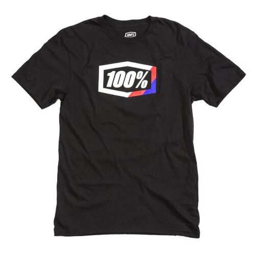 100% Stripes Black T-Shirt