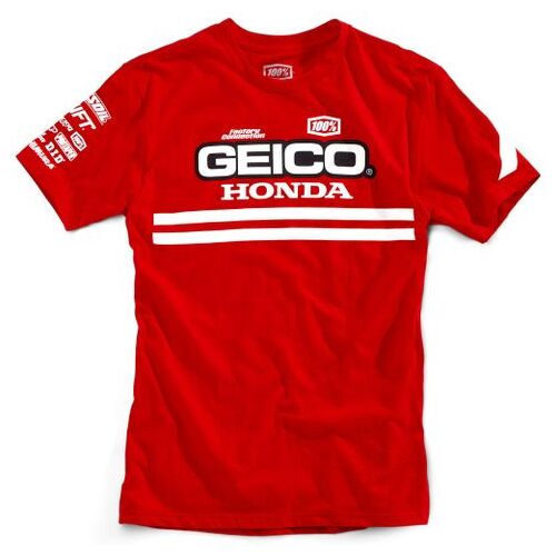 100% Geico Honda Control Red T-Shirt