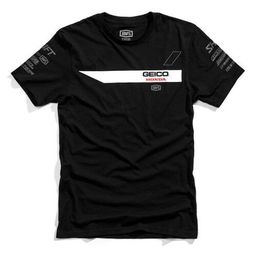 100% Geico Honda Iconoclast Black T-Shirt