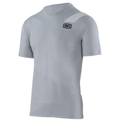 100% Mens Slant Silver Tech T-Shirt