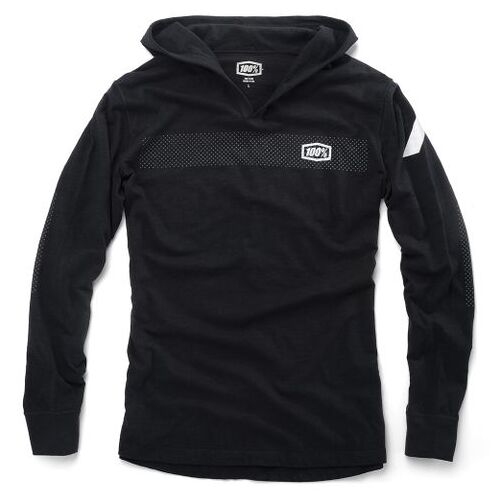 100% Gravel Black Hoodie