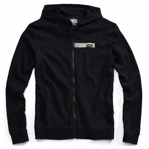 100% Chamber Black Zip Hoodie