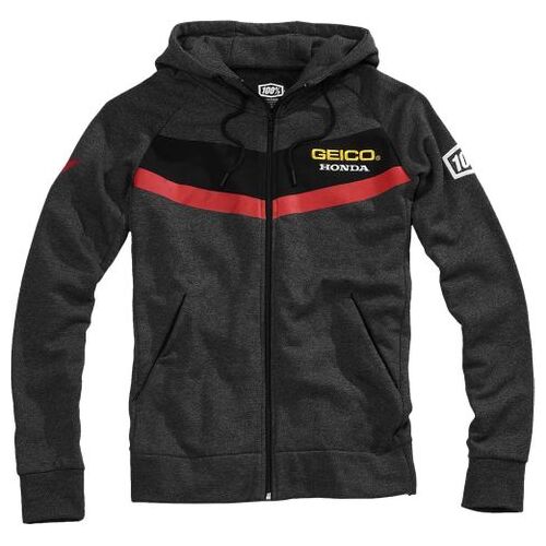 100% Geico Honda Black Point Hoodie