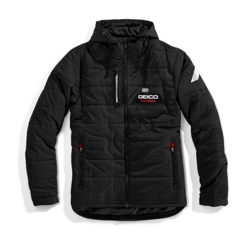 100% Geico Honda Alpha Black Hoodie Jacket