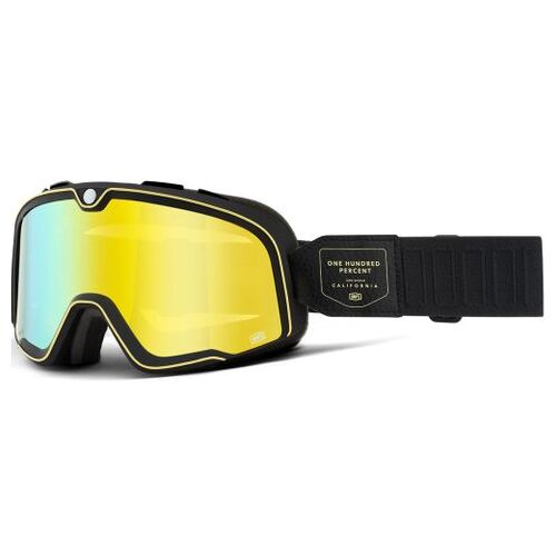 100% Barstow Goggle Caliber Flash Yellow Lens