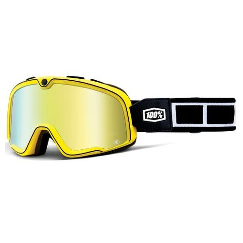100% Barstow Classic Burnsworth Gold Mirror Lens