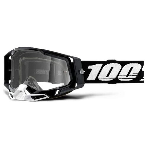 100% Racecraft2 Goggle Black Clear Lens