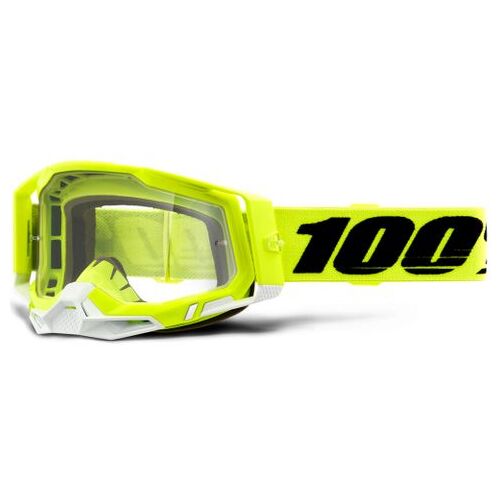 100% Racecraft2 Goggle Yellow Clear Lens