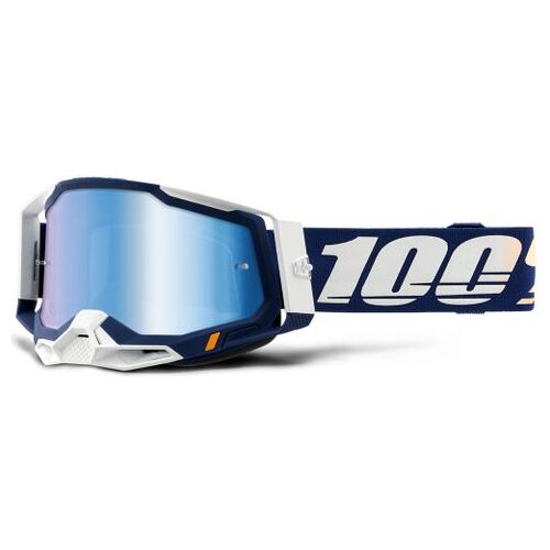 100% Racecraft 2 Goggle Concordia Mirror Blue Lens