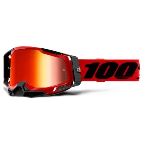 100% Racecraft2 Goggle Red Mirror Red Lens