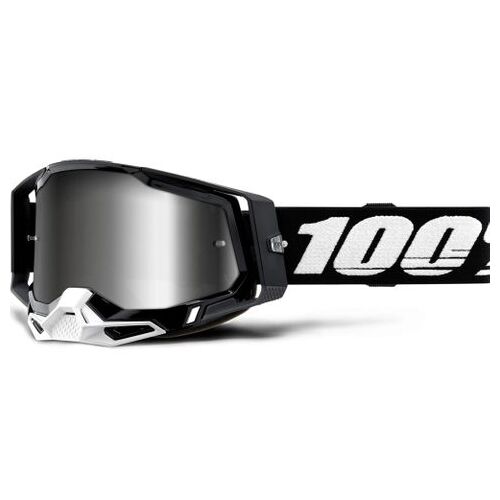 100% Racecraft2 Goggle Black Mirror Silver Lens