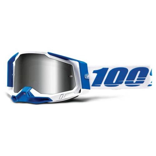 100% Racecraft2 Goggle Isola Flash Silver Lens