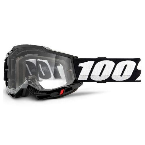 100% Accuri2 Goggle Black Clear Lens