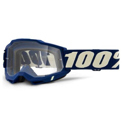 100% Accuri2 Goggle Deepmarine Clear Lens