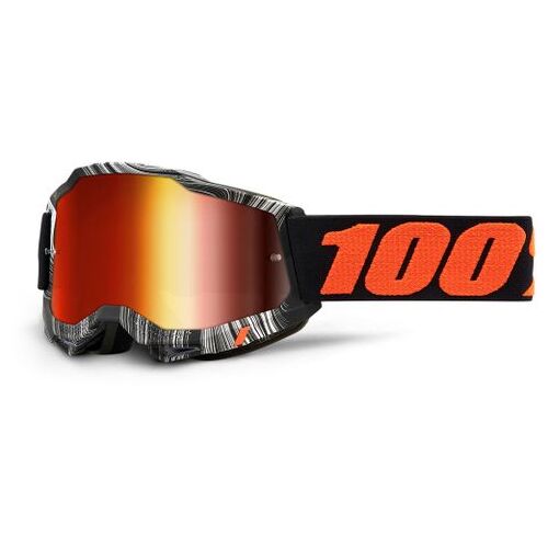100% Accuri2 Goggle Geospace Mirror Red Lens