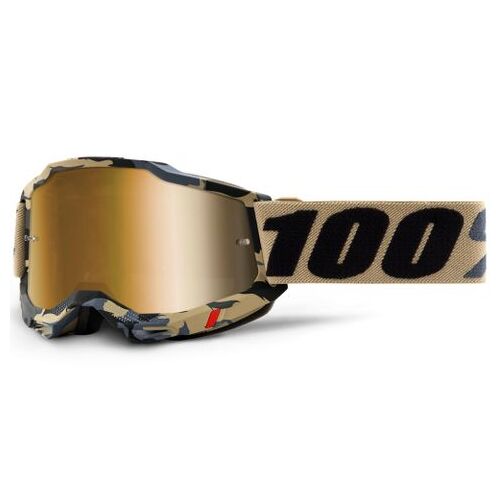 100% Accuri2 Goggle Tarmac True Gold Lens