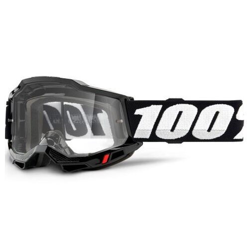 100% Accuri2 OTG Goggle Black Clear Lens