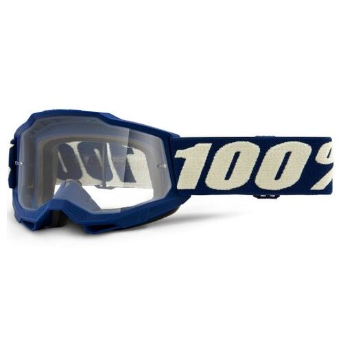 100% Accuri2 Youth Goggle Deepmarine Clear Lens