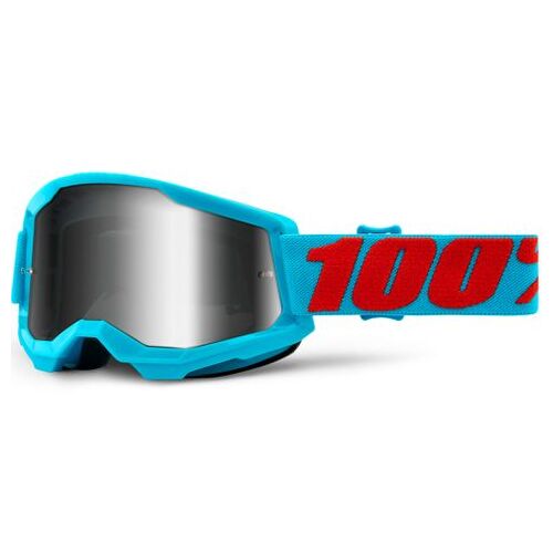 100% Strata2 Goggle Summit Mirror Silver Lens
