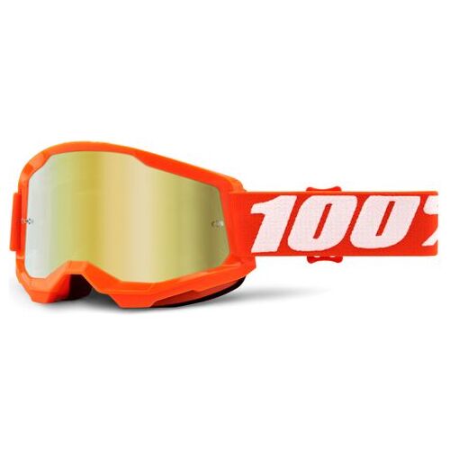 100% Strata2 Goggle Orange Mirror Gold Lens