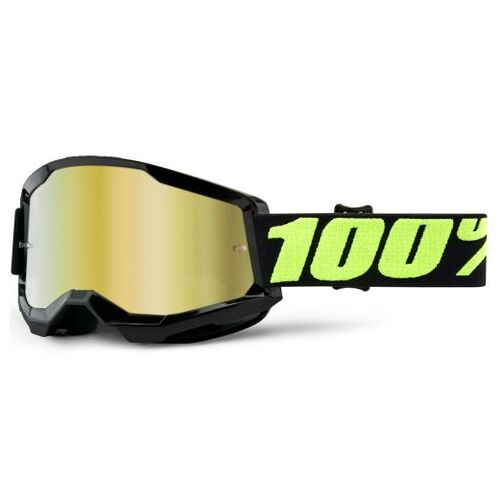 100% Strata2 Goggle Upsol Mirror Gold Lens