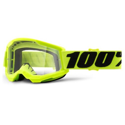 100% Strata2 Youth Goggle Yellow Clear Lens