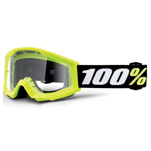 100% Strata Mini Goggle Yellow Clear Lens