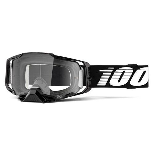 100% Armega Goggle Black Clear Lens