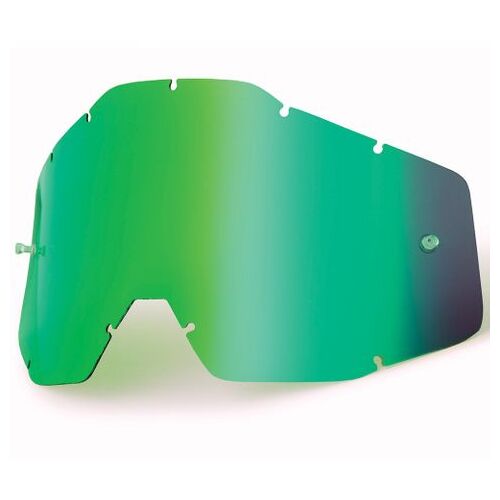 100% Accuri & Strata Youth Green Mirror Lens