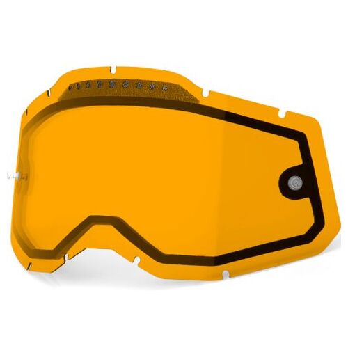 100% Racecraft2, Accuri2 & Strata2 Vent Dualpane Persimmon Lens