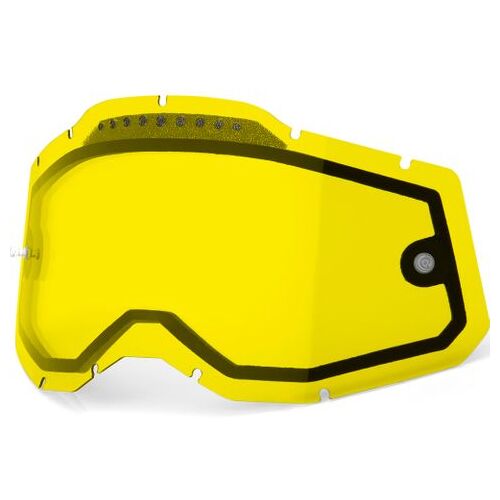 100% Racecraft2, Accuri2 & Strata2 Vented Dual Yellow Lens