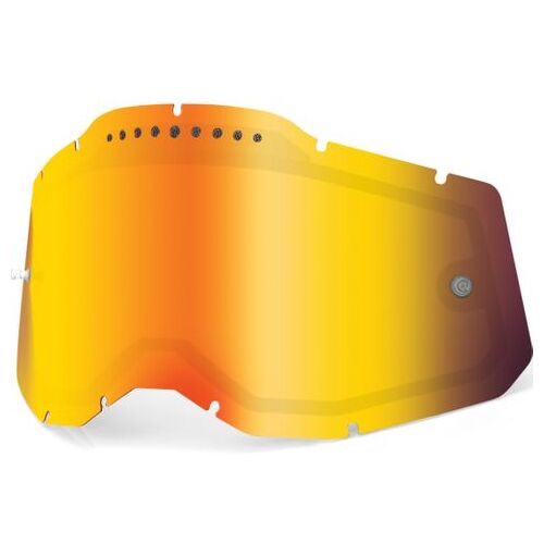 100% Racecraft2, Accuri2 & Strata2 Vent Dual Mirror Red Lens
