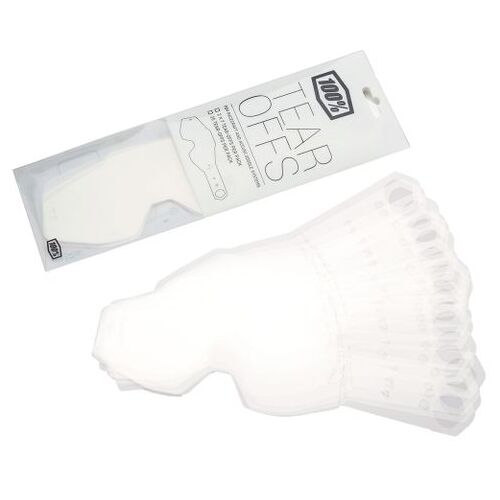 100% Racecraft, Accuri & Strata Standard Tear-Offs 20 Pack