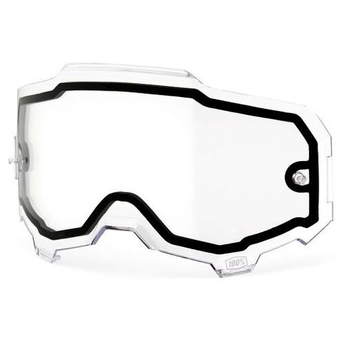 100% Armega Clear Non Vented Dual Lens