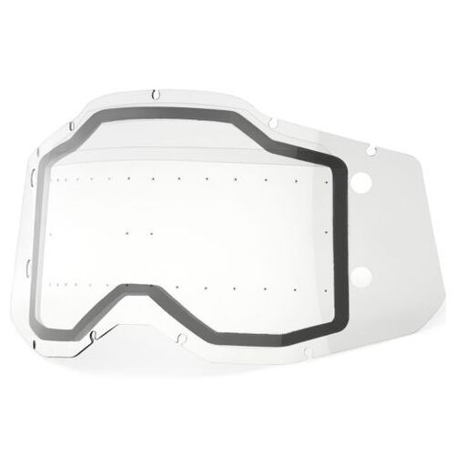 100% Racecraft2, Accuri2 & Strata2 Forecast Dual w/ Bumps Clear Lens