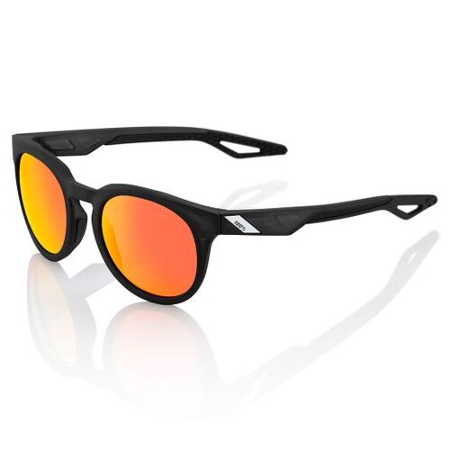 100% Campo Sunglasses Soft Tact Crystal Black with HiPER Red Multilayer Lens