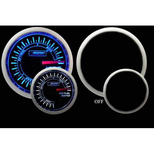 Prosport 52mm BF Series Air/Fuel Ratio Narrowband Gauge - Blue/White