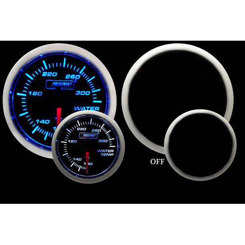 Prosport 52mm BF Series Water Temperature Gauge - Blue/White