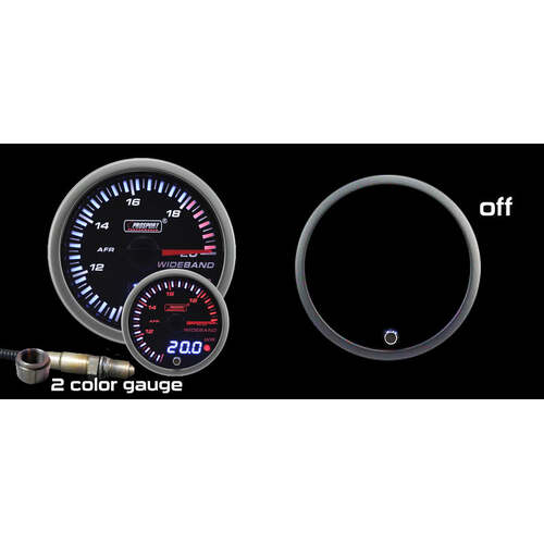 Prosport 52mm JDM Series Air/Fuel Ratio Wideband Gauge - Amber/White