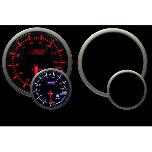 Prosport 52mm SM Series Exhaust Gas Temperature (EGT) Gauge - Amber/White