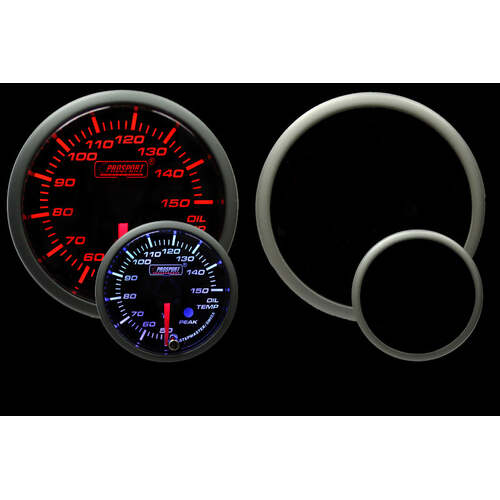 Prosport 52mm SM Series Oil Temperature Gauge - Amber/White