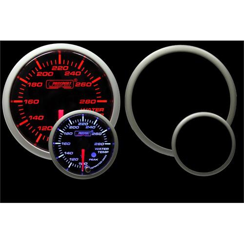 Prosport 52mm SM Series Water Temperature Gauge - Amber/White