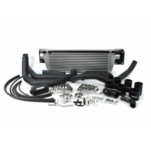 Perrin PSP-ITR-430-1BK_2BK Front-Mount Intercooler Kit (STi 08-14) Black Core, Black Piping