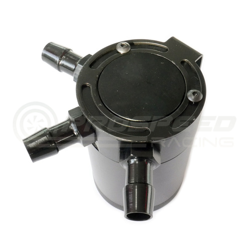 PSR Compact 3-Port Baffled Oil Catch Can V2 Black