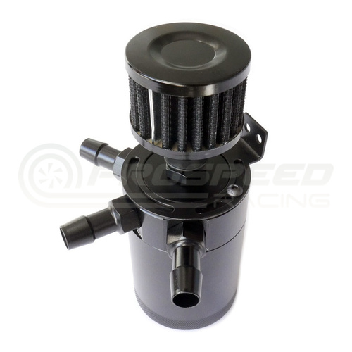 PSR Compact 3-Port Baffled Oil Catch Can V2 w/Top Vent Port for Black