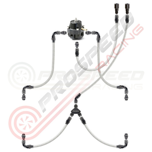 PSR/Raceworks 200-Series Parallel Fuel Rail Kit for Subaru WRX/STI/FXT/LGT 01+