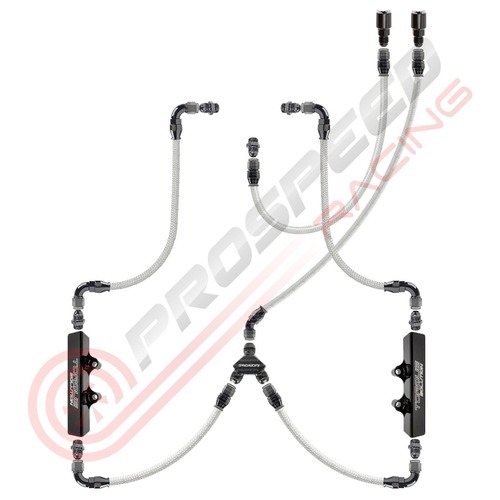 PSR/Raceworks Parallel Fuel Rail Kit  Turbosmart FPR800 Black PSR-RWH-276