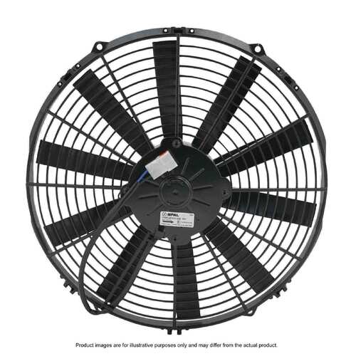 PWR 14" Fan Straight Blade Push 12V (1263CFM) (62mm Deep)
