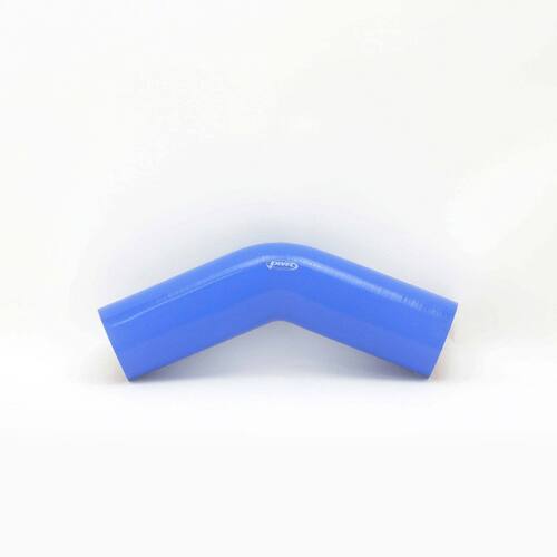 PWR 4" Blue Silicone Joiner 45 Degree Bend