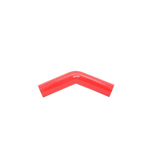 PWR 2.25" Red Silicone Joiner 45 Degree Bend